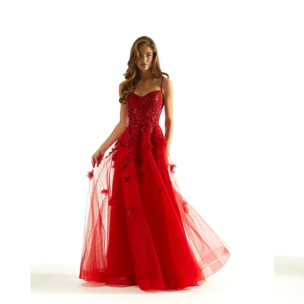 Elegant Red Evening Gown